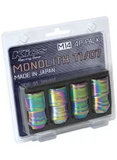 Project Kics Monolith T1/07 Neochro 14x1.50 Lug Nut Set 4 Pieces                                     - MN04N-4P - Image 4