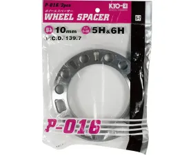 Project Kics Universal Spacers 10mm 139.7 WD for 4WD 2 Pieces