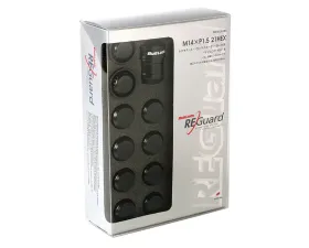 Project Kics Bull Lock Reguard Black 14x1.50 21/22Hex Lock & Nut Set