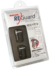 Project Kics Bull Lock Reguard Black 14x1.50 21/22Hex Lock Set                                     - RE600B - Image 2