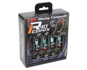 Project Kics R40 Iconix Neochro M12x1.25 Lock & Lug Nuts Set