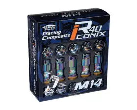 Project Kics R40 Iconix NeoChro M14x1.25 Lock & Lug Nuts Set