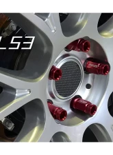 Project Kics Leggdura Racing Red 53mm M12 x P1.25  (RL53) Shell Type Lock & Nut Set                                     - RL53-13R - Image 3