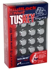 Project Kics Bull Lock Tuskey Chrome M14x1.5 Lock & Nut Set 20 Pieces                                     - T0600 - Image 2