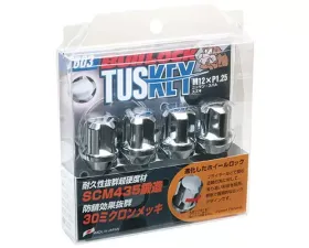 Project Kics Tuskey Chrome M12x1.25 19/21 HEX Lock Set