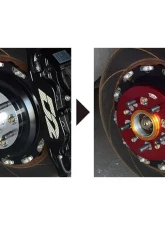 Project Kics Wide Tread Spacer Red Duralumin Cover                                     - WTSCR - Image 2