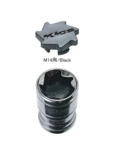 Project Kics Monolith T1/07 Black M14 Replacerment Lug Nut Cap                                     - ZCMF4K - Image 4