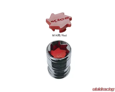 Project Kics Monolith T1/07 Red M14 Replacerment Lug Nut Cap - ZCMF4R