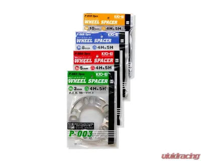 Project Kics Universal Spacers 8mm 2 Pieces - P-008-2P