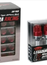 Project Kics Leggdura Racing Red 14x1.5 28mm Shell Type Bolt & Lock Set                                     - LB028R - Image 2