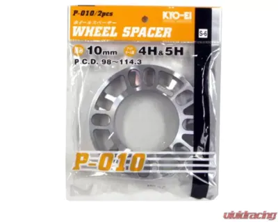 Project Kics Universal Spacers 10mm 2 Pieces - P-010-2P