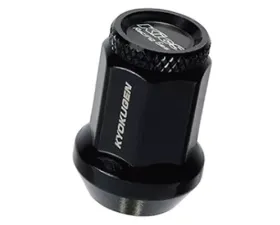 Project Kics Kyokugen Lug Nut Set 12x1.25 Black Aluminum w/Red Cap