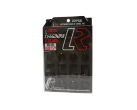 Project Kics Leggdura Racing Black M12x1.25 Lug Nuts