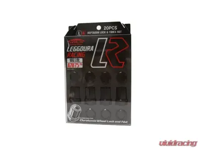 Project Kics Leggdura Racing Black M12x1.25 Lug Nuts - KIC3K