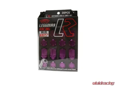 Project Kics Leggdura Racing Purple M12x1.25 Lug Nuts - KIC3P
