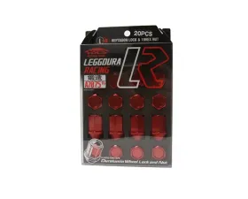 Project Kics Leggdura Racing Red M12x1.25 Lug Nuts