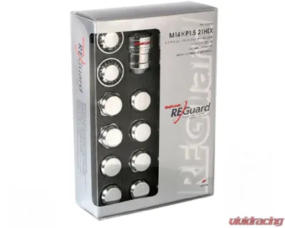 Project Kics Chrome Bull Lock Reguard Lock Set 12x1.50 - R631-28