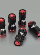 Project Kics R40 iCONIX Black Chrome M12x1.50 20-Piece Lug Nut Set with Black Plastic Cap                                     - RIF-01KK - Image 3