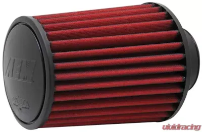 AEM AEM-21-2027DK DryFlow Air Filter, 6.25in Tapered Conical, Red, Washable Synthetic - 21-2027DK
