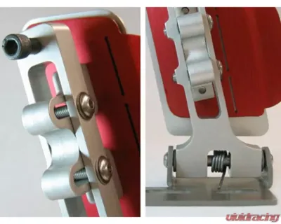 Rennline Rev2 Adjustable Gas Pedal for Porsche 1965-1998, Billet Aluminum Construction - A12.2     BLK.BLK