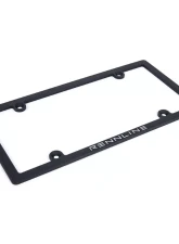 Rennline Billet License Plate Frame                                     - E1074     SILVER - Image 2
