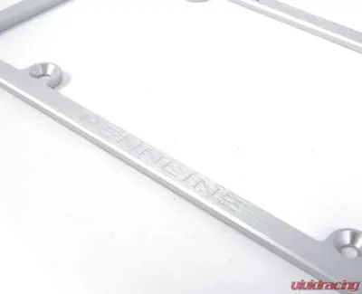Rennline Billet License Plate Frame - E1074     SILVER