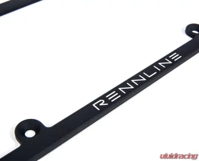 Rennline Billet License Plate Frame - E1074     SILVER