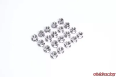 Rennline 20pcs Open Ended Titanium Lug Nuts Porsche OEM Wheels Ball R14 - LS11