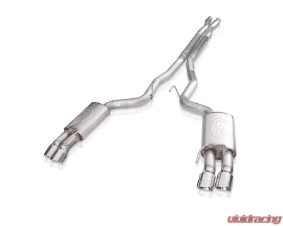 Stainless Works Redline Catback Exhaust w/ X-Pipe (Factory Connect) Ford Mustang GT 5.0L 2018+ - M18CBXFC