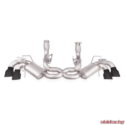 Stainless Works Legend Series Catback Exhaust System w/ Matte Black Tips Chevrolet Corvette C8 6.2L 2020-2024 - C8CBL-B