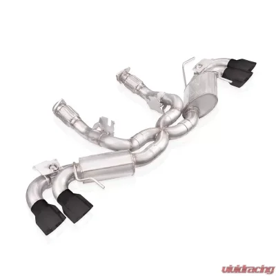 Stainless Works Legend Series Catback Exhaust System w/ Matte Black Tips Chevrolet Corvette C8 6.2L 2020-2024 - C8CBL-B