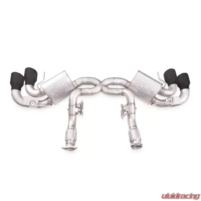 Stainless Works Legend Series Catback Exhaust System w/ Matte Black Tips Chevrolet Corvette C8 6.2L 2020-2024 - C8CBL-B