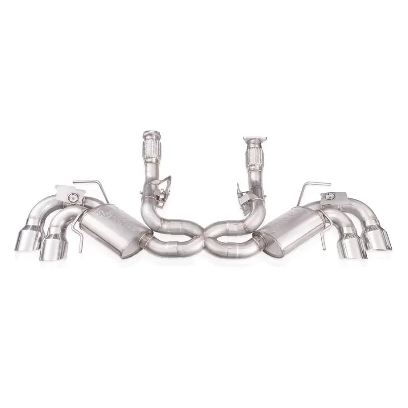 Stainless Works Redline Series Catback Exhaust System w/ Polished Tips Chevrolet Corvette C8 6.2L 2020-2025 - C8CBR