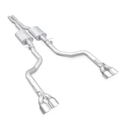 Stainless Works Redline Catback Exhaust Slash Cut Tips Dodge Challenger 6.2L | 6.4L 2015-2021 - CHAL16CBR4
