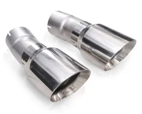 Stainless Works 4 Inch Double Wall Slash-Cut Polished Tip Kit Jeep Grand Cherokee 5.7L WK2 2011-2020