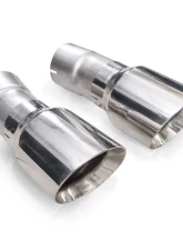 Stainless Works 4 Inch Double Wall Slash-Cut Polished Tip Kit Jeep Grand Cherokee 5.7L WK2 2011-2020                                     - JPGC57TIPS - Image 5