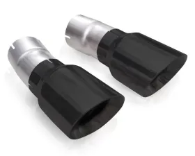Stainless Works 4 Inch Double Wall Slash-Cut Black Tip Kit Jeep Grand Cherokee 5.7L WK2 2011-2020