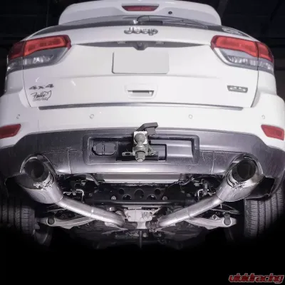 Stainless Works 4 Inch Double Wall Slash-Cut Black Tip Kit Jeep Grand Cherokee 5.7L WK2 2011-2020 - JPGC57TIPS-B