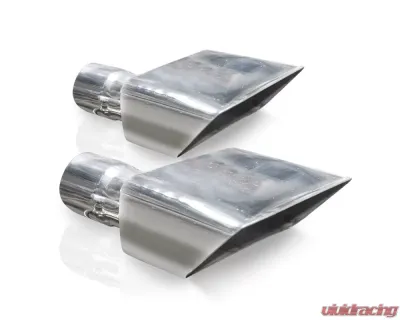 Stainless Works Hot Rod Box Exhaust Tips 2.5in Inlet - 7010250
