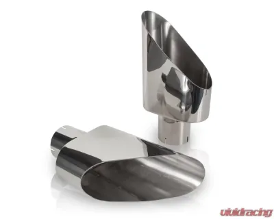 Stainless Works Big Oval Truck Side Tips - 2.50in ID Inlet (priced per pair) - 782250