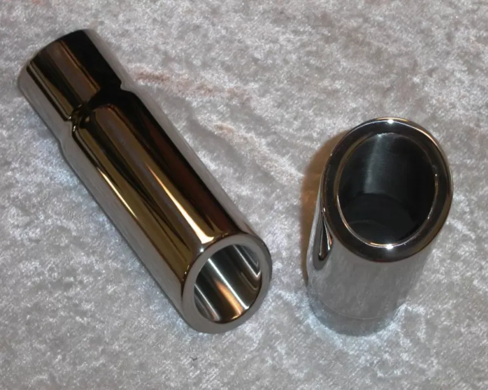 Stainless Works Double Wall 30 Deg Slash Cut Exhaust Tip 3in Body 2 1/2in ID - 790250