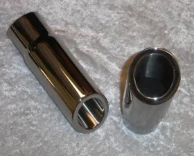 Stainless Works Double Wall 30 Deg Slash Cut Exhaust Tip 3in Body 2 1/2in ID