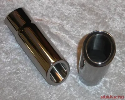 Stainless Works Double Wall 30 Deg Slash Cut Exhaust Tip 3in Body 2 1/2in ID - 790250