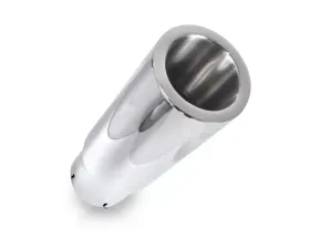 Stainless Works Double Wall Straight Cut Exhaust Tips - 4in Body 2 1/2in ID