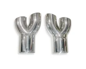 Stainless Works 2010+ Camaro Y-Tips for factory ground effects