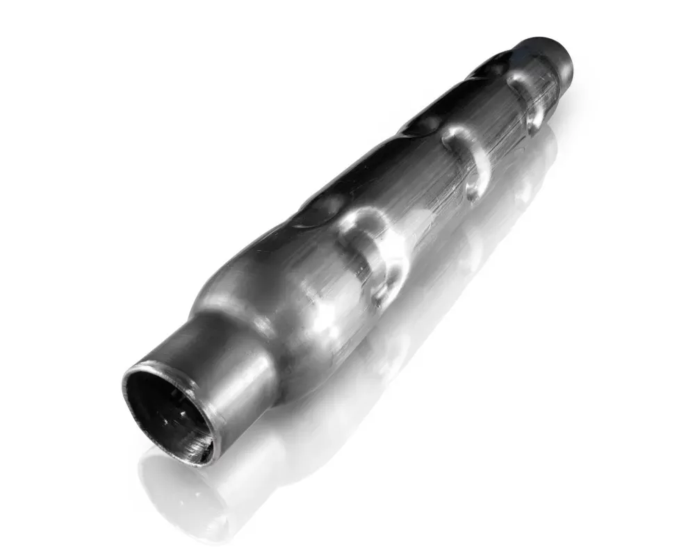 Stainless Works 3in CHAMBERED ROUND MUFFLER (MILL FINISH) - CR33