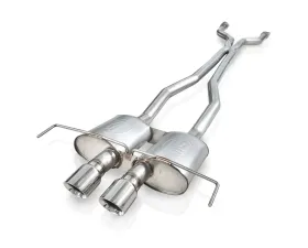 Stainless Works 2009-15 Cadillac CTS-V Coupe 3in Catback System X-Pipe Chambered Mufflers 4in Tips