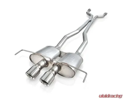 Stainless Works 2009-15 Cadillac CTS-V Coupe 3in Catback System X-Pipe Chambered Mufflers 4in Tips - CTSV9CPCBC