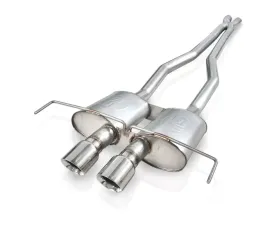 Stainless Works 2009-15 Cadillac CTS-V Coupe 3in Catback System X-Pipe Turbo Mufflers 4in Tips