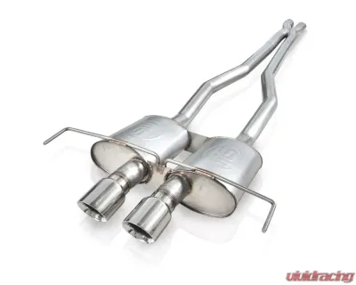 Stainless Works 2009-15 Cadillac CTS-V Coupe 3in Catback System X-Pipe Turbo Mufflers 4in Tips - CTSV9CPCBLMF